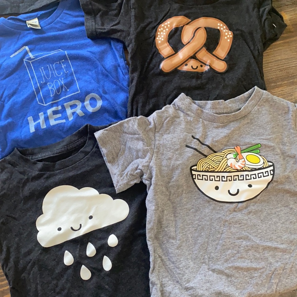 Toddler tees size 1-2 years whistle & flute bundle